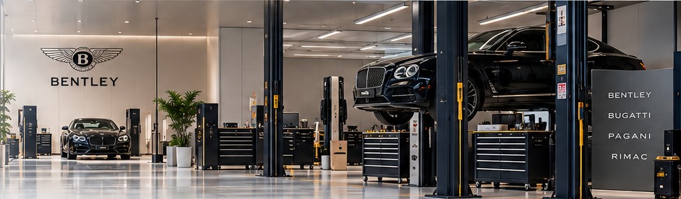 Modern automotive workshop
